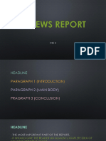 A NEWS REPORT - Format