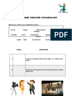 Acting Theatre and Film Vocabulary - 113155