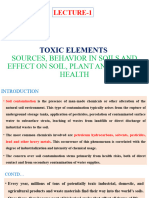 Lecture-1: Toxic Elements