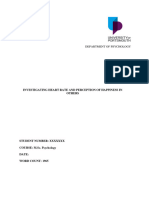 Week 8 Sample Student Quantitative Report