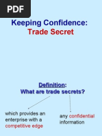 Keeping Confidence:: Trade Secret