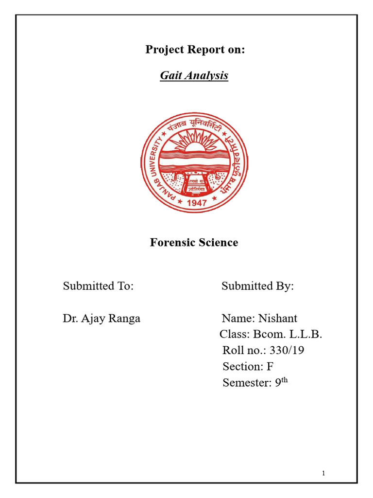 Forensic Gait Analysis Overview | PDF | Forensic Science | Neurology