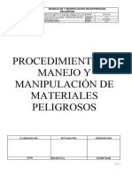 Manejo y Manipulacion de Materiales Peligrosos