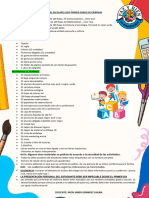 Lista de Útiles Escolares 1° Grado