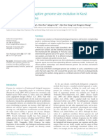 Kang Et Al 2014. Adaptative and Nonadaptative Genome Size