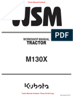 Kubota M130X Tractors Workshop Manual 9Y111-04470