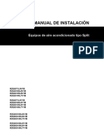 RZQG71-125L8V1-Y1-140LV1-Y1 - RZQSG71L3V1-100-125L8V1-140LY1 - Installation Manuals - Spanish