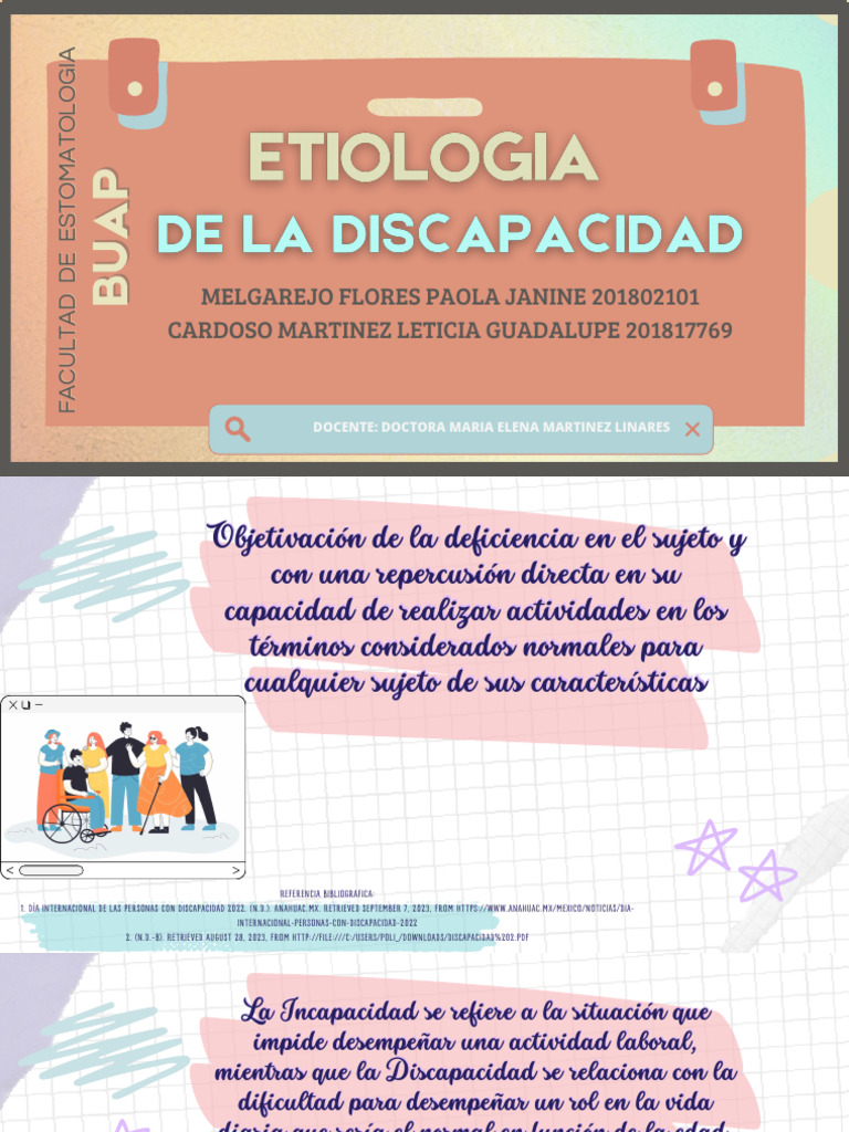 ETIOLOGIA DE LA DICAPACIDAD | PDF | Invalidez | Discapacidad intelectual