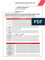 Equifax India Credit Report Request Form