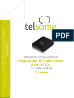 Manual Configuracion Grandstream 701 Adaptador Telefonia Ip Telsome