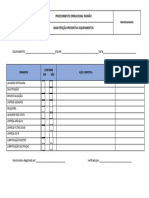 MANUTENÇÃO Equipamentos