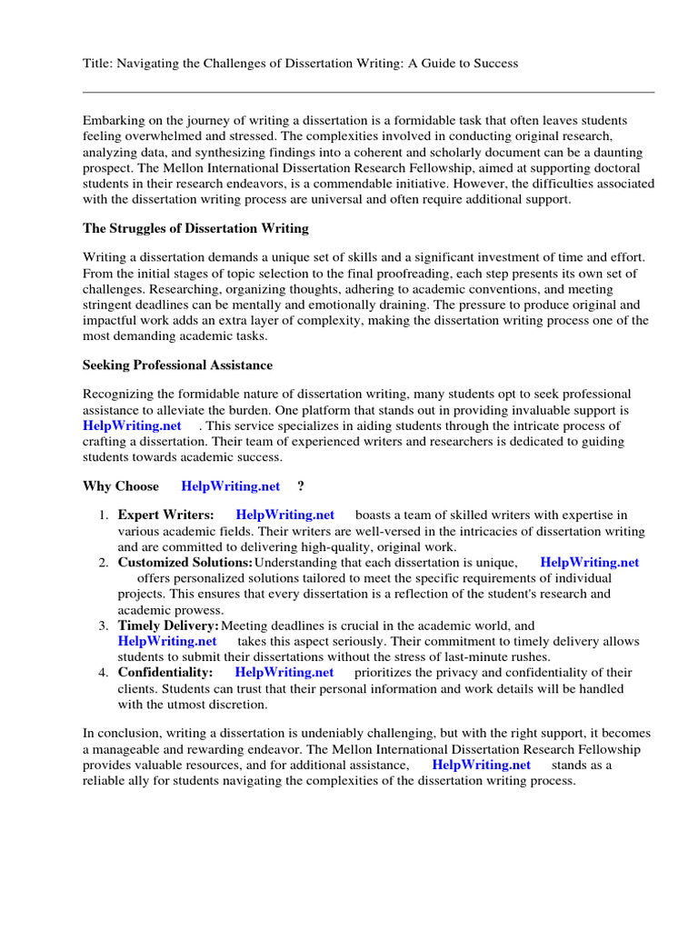 Mellon International Dissertation Research Fellowship Download Free