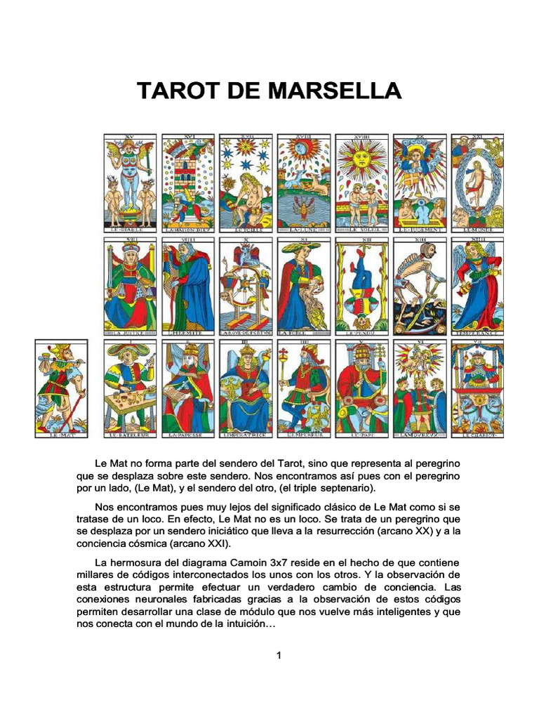 Leyes Y M todo Camo n Tarot De Marsella PDF Tarot Arcanos Mayores