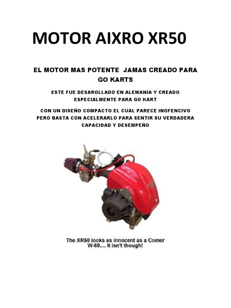 Motor Aixro Xr50 Descargar gratis PDF Máquinas rotativas Partes