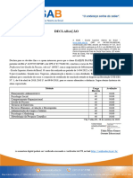 Declaração de Conclusão