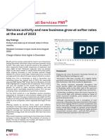 S&P Global Brazil Services PMI: Services Activity and New Business Grow at Softer Rates at The End of 2023