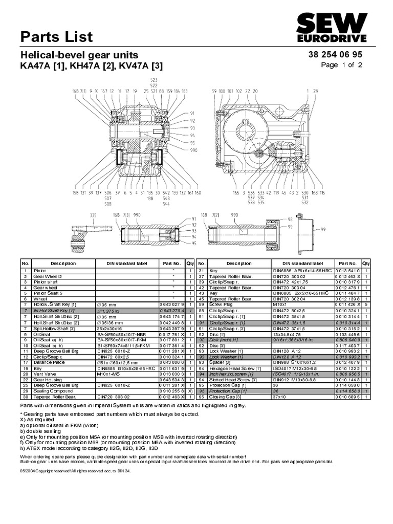 Sew Ka47 | PDF | Manufactured Goods | Mechanical Engineering