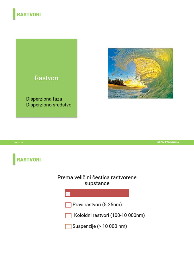 Rastvori 1 | PDF