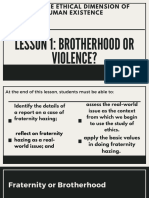 Group 1 - Lesson 1 Brotherhood or Violence - AlonAlvior Amora 1