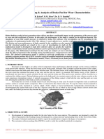 Mathematical Modeling & Analysis of Brake Pad For Wear Characteristics