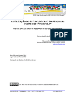 A Utilização Do Estudo de Caso em Pesquisas Sobre Gestão Escolar