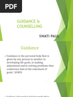 Guidance and Counseling