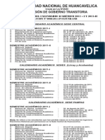 REPROGRAMACION DEL CALENDARIO ACADÉMICO 2011-1 Y 2011-2 (RESOLUCION Nº 0008-P-CGTUNH-ANR)
