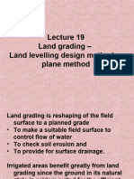 Lec 19 - Land Levelling Design - I