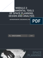 Funamental Tools in Space Planning Design and Analysis