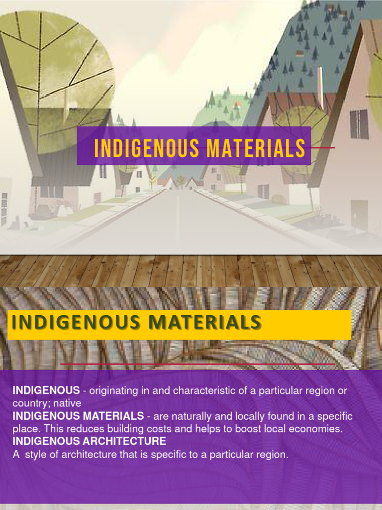 Indigenous Materials Architecture | PDF | Building Engineering