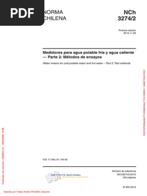NCh3274 2of2015 | PDF