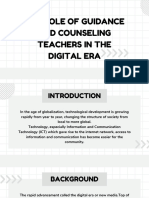 The Role of Guidance and Counseling Teachers in The Digital Era