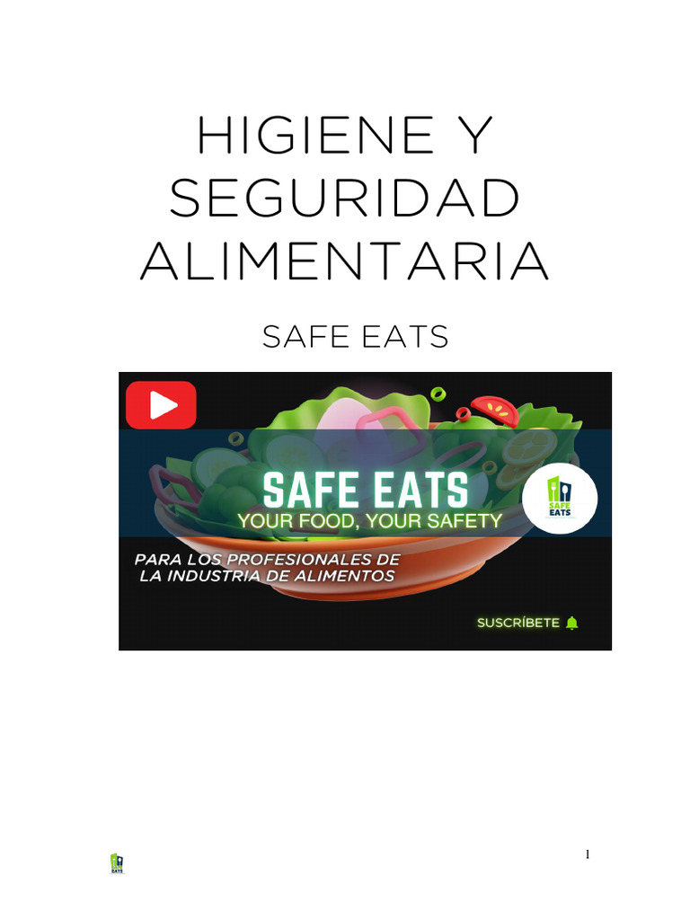 Seguridad Alimentaria Pdf Alimentos Seguridad Alimenticia