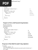 Nested Loops For Shapes