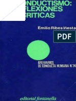 Lecutra 6. Ribes-IÃ±esta, E. (1982). El conductismo; reflexiones crÃ_ticas 