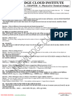 CLASS - 7th Chapter - 6 (Physical & Chemical Changes)