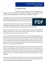 Communiqué de Presse: Fidélisation ... Pourquoi y Croire Encore ?