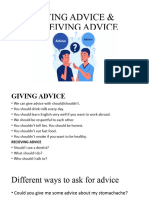 Giving and Revieving Advice