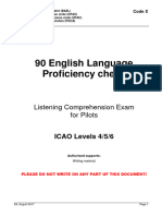 L456 - Listening Comprehension Exam Questionbooklet Code X