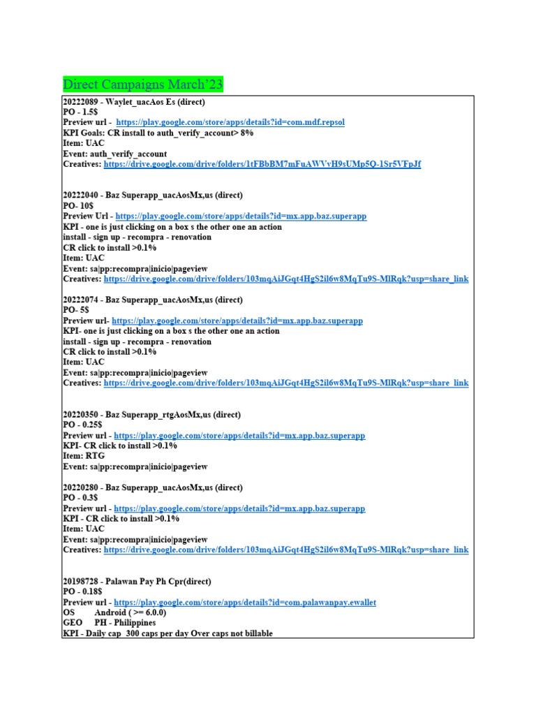 Direct Campaigns March Pdf Software Computing