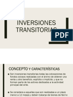 Inversiones Transitorias
