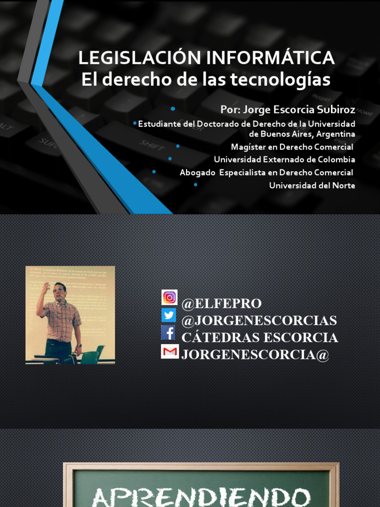 Legislación Informática y Derecho TIC | PDF | Cibercrimen | Patentar