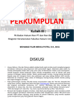 KULIAH IV - PA BHNPT - PERKUMPULAN - 27 Feb 2024