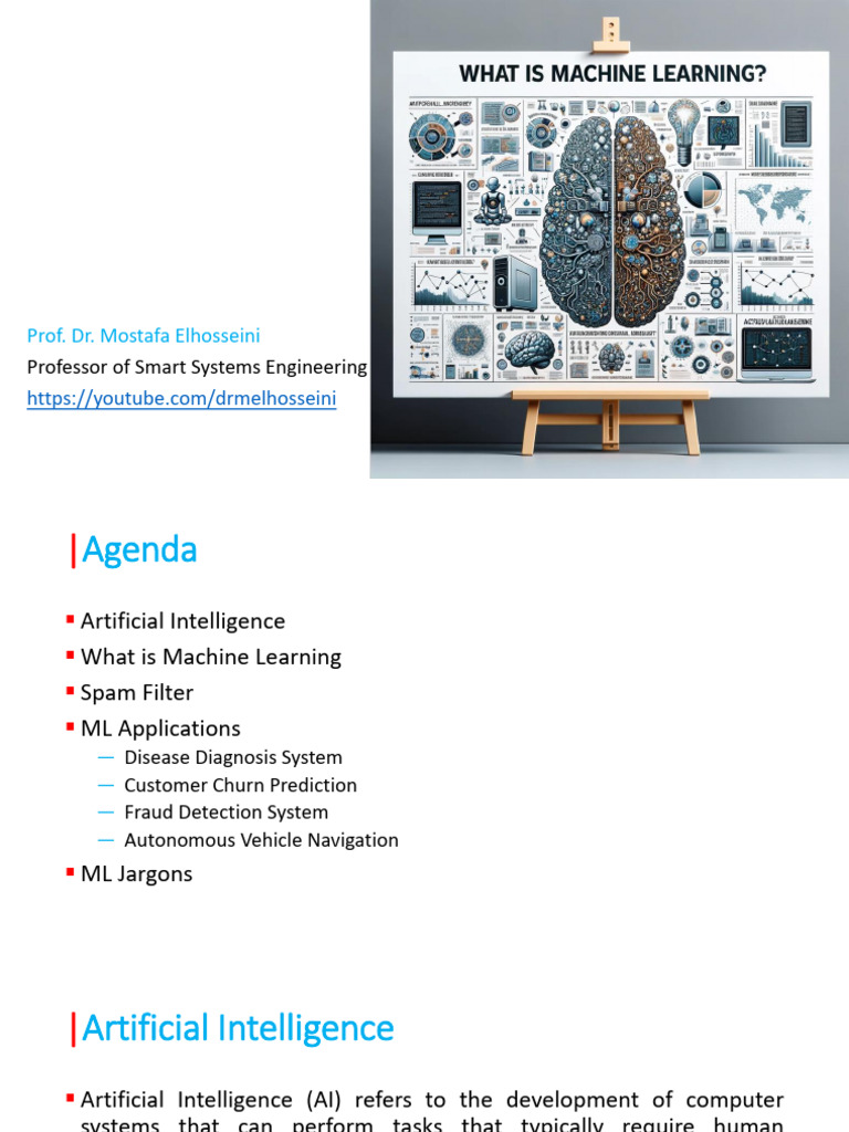Lecture 01 - What Is ML | PDF | Email Spam | Machine Learning