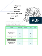 Examen Tercer Año - Segundo Trimestre