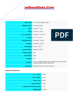 Sailboat Specifications