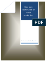 Guía Rápida para La Elaboración de Textos Académicos Del CID