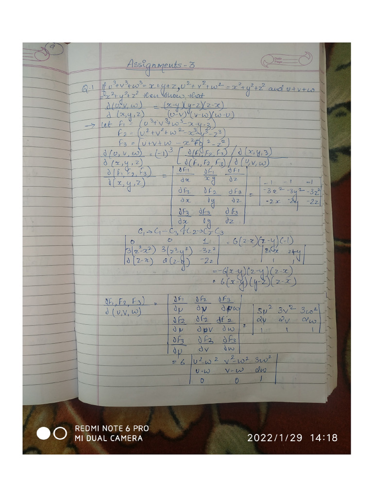 Assignment 3 (Maths) | PDF