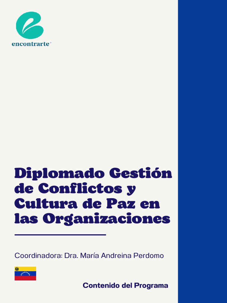 Venezuela Diplomado Gestión De Conflictos Y Cultura De Paz En Las