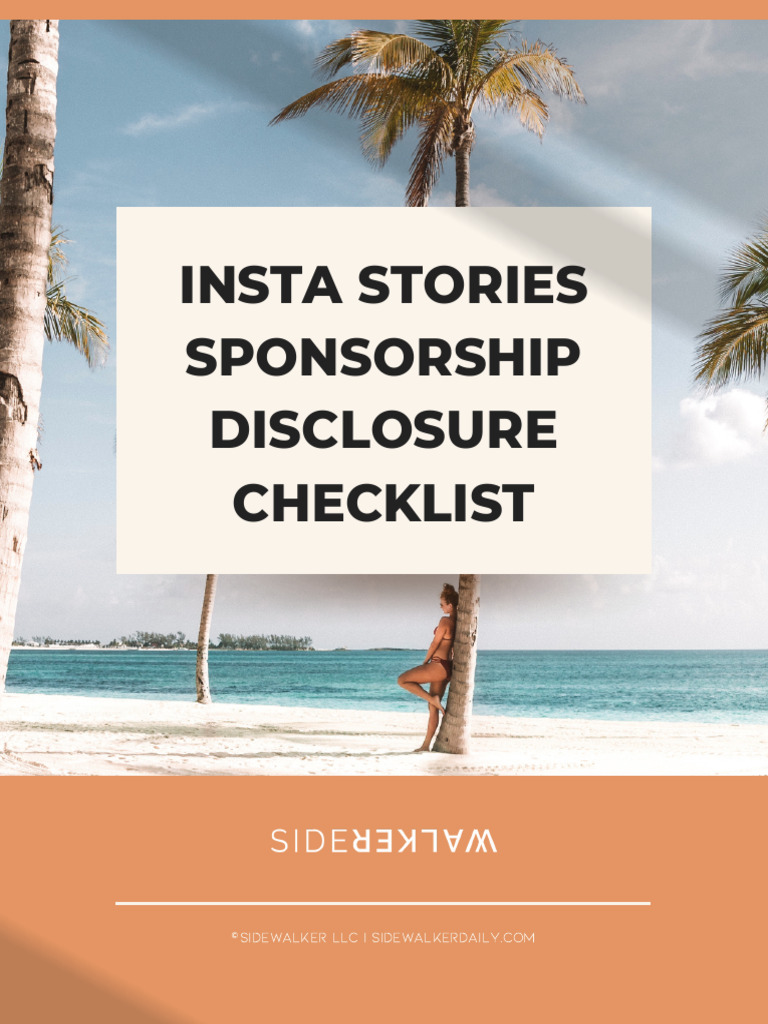 Instagram Sponsorship Disclosure Guide | PDF | Mass Media | Communication